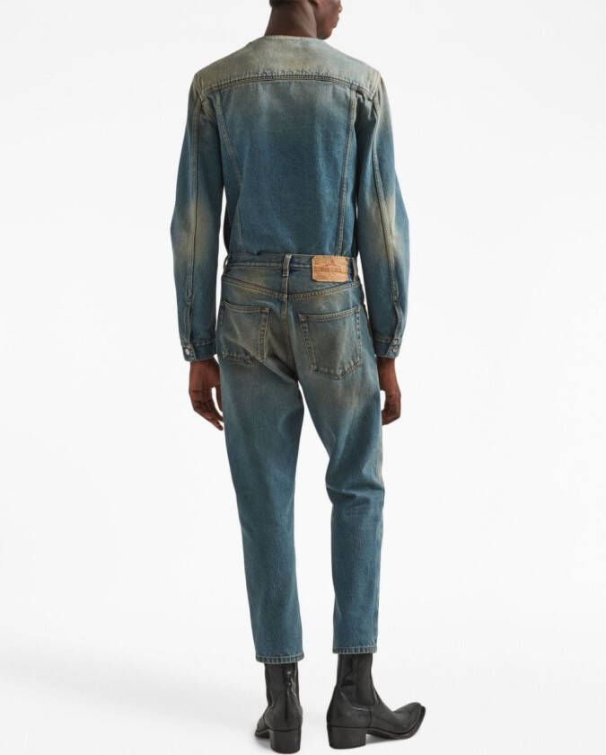 Prada Gerafelde jeans Blauw