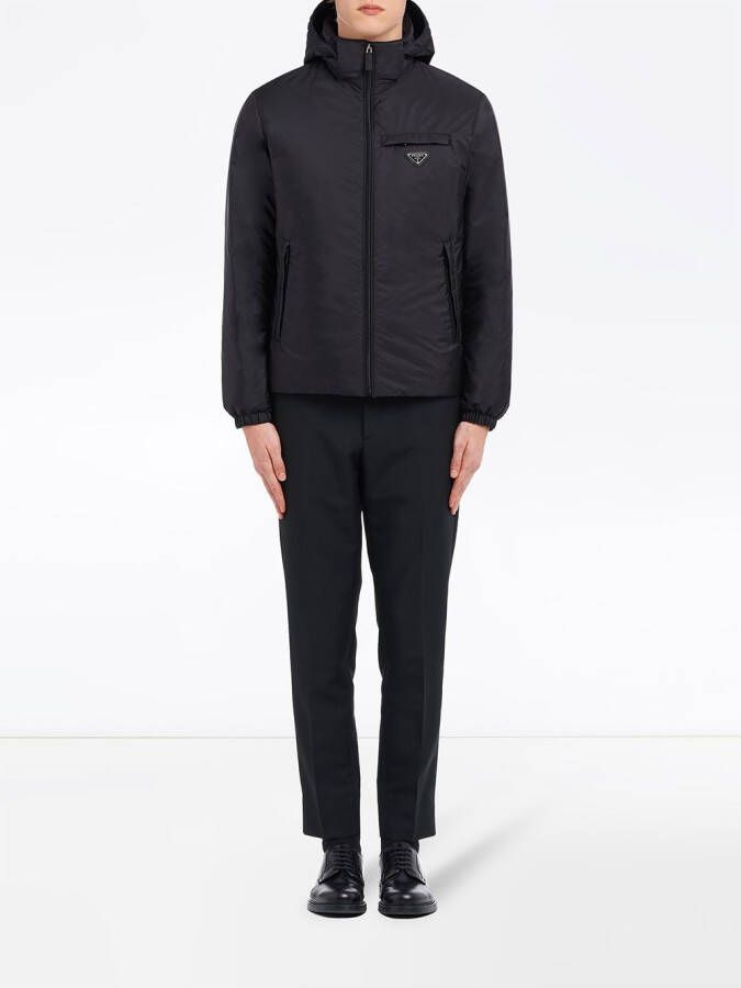 Prada Kort donsjack Zwart