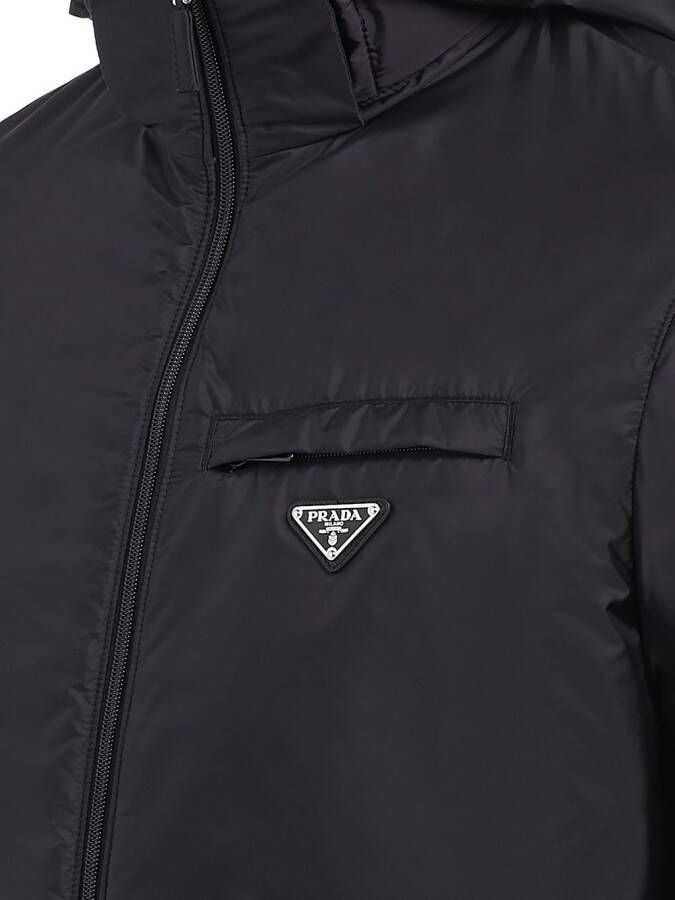 Prada Kort donsjack Zwart