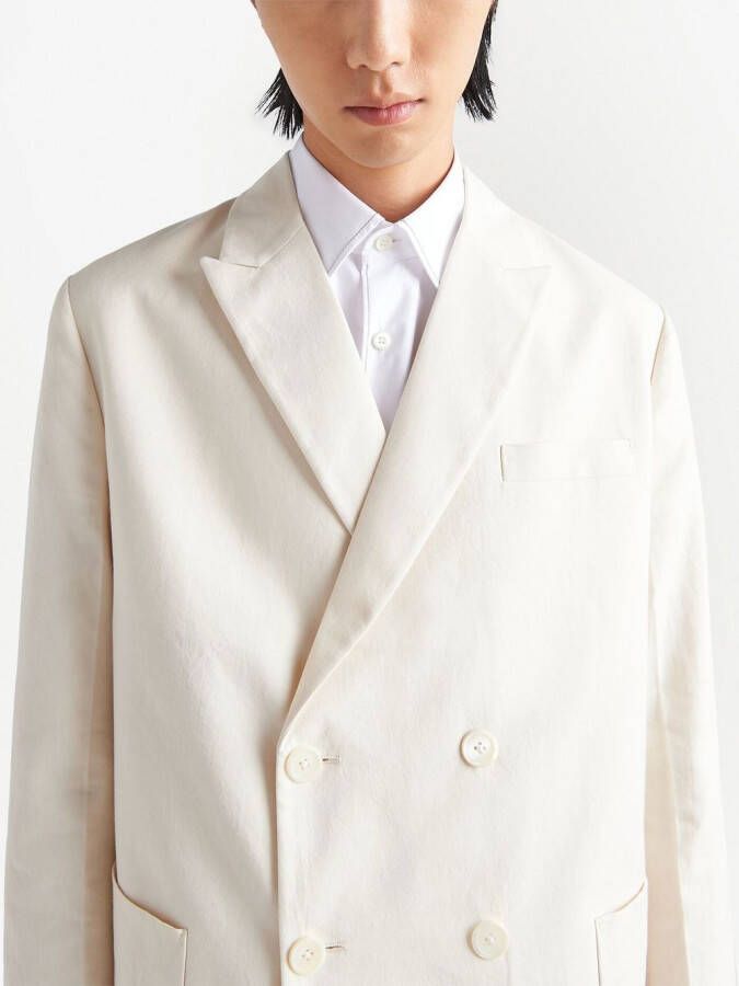 Prada Jack met dubbele rij knopen Beige