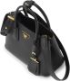 Prada Double Saffiano leren shopper Zwart - Thumbnail 5