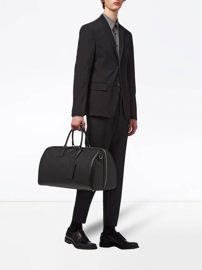 Prada Draagtas van Saffiano leer Zwart