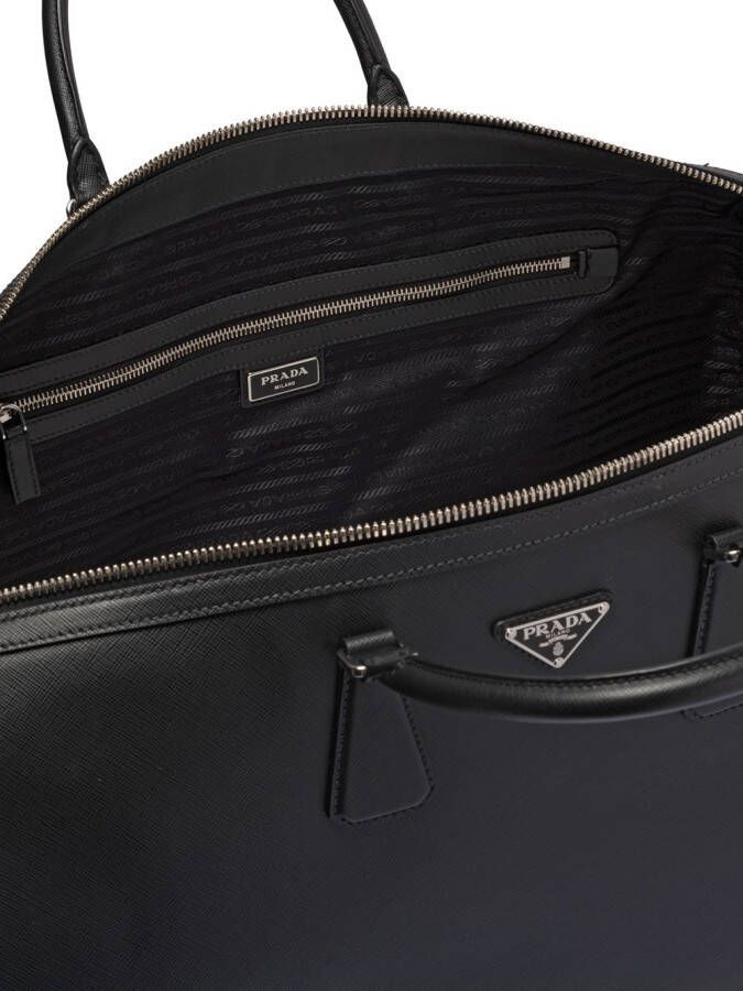 Prada Draagtas van Saffiano leer Zwart