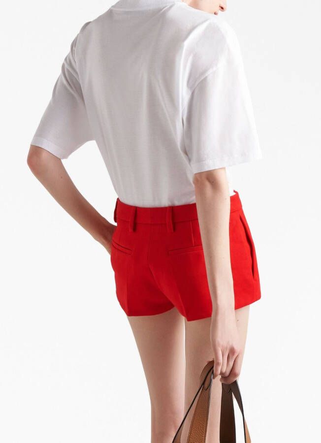 Prada Mini-shorts Rood
