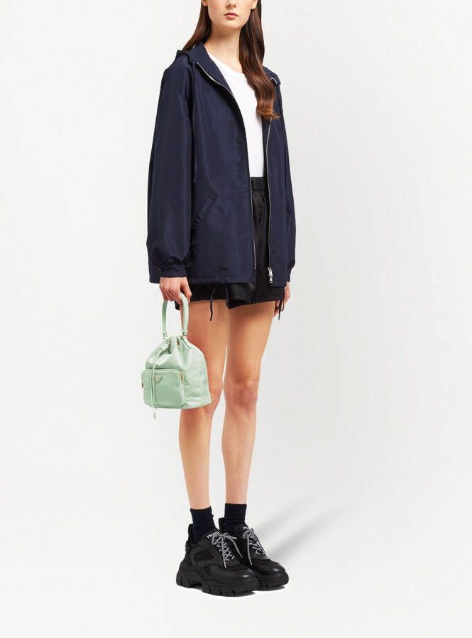 Prada Duet schoudertas Groen
