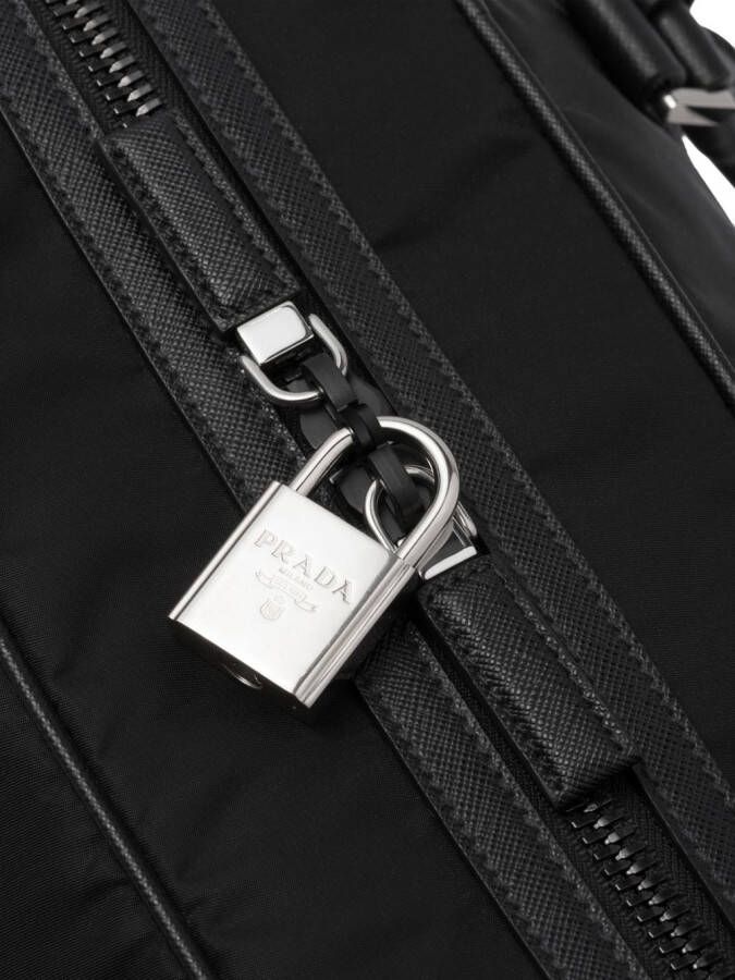 Prada Duffeltas met logopatch Zwart