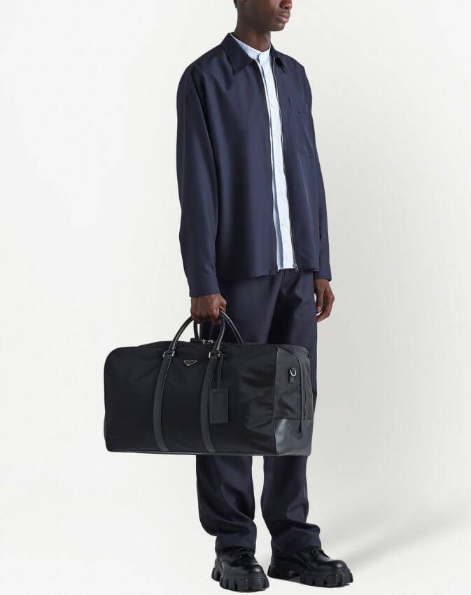 Prada Duffeltas met logopatch Zwart