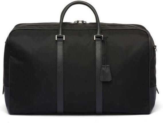 Prada Duffeltas met logopatch Zwart