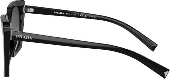 Prada Eyewear Bril met rechthoekig montuur Zwart