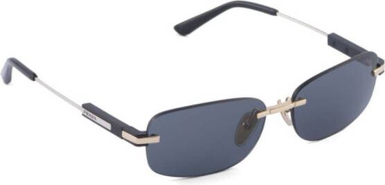Prada Eyewear Collection zonnebril met rond montuur Blauw