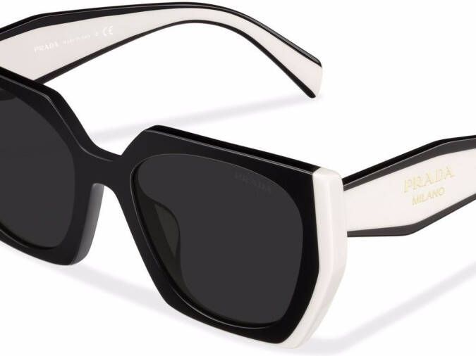 Prada Eyewear Collection zonnebril met oversized montuur Grijs