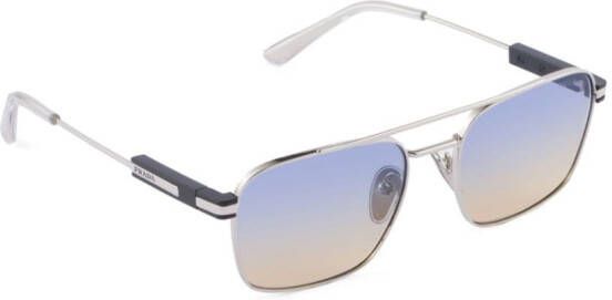 Prada Eyewear Collection zonnebril met piloten montuur Zilver