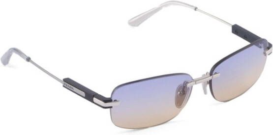 Prada Eyewear Collection zonnebril met rond montuur Zilver