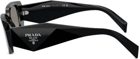 Prada Eyewear Zonnebril met geometrisch montuur Zwart
