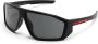 Prada Eyewear Linea Rossa Impavid zonnebril Zwart - Thumbnail 2