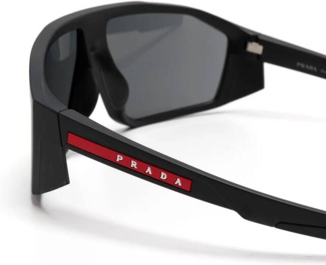 Prada Eyewear Linea Rossa Impavid zonnebril Zwart