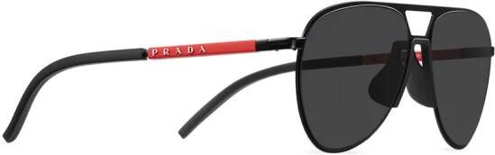 Prada Eyewear Linea Rossa zonnebril met piloten montuur Grijs