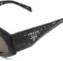Prada Eyewear Zonnebril met logoplakkaat Zwart - Thumbnail 3