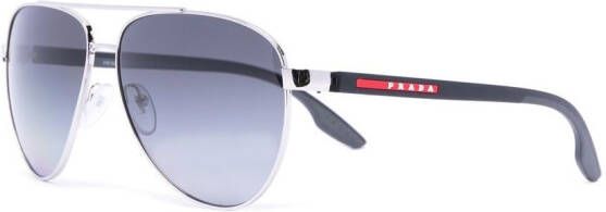 Prada Eyewear Zonnebril met getinte glazen Zilver