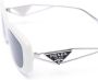 Prada Eyewear OPR14YS zonnebril met triangel logo Wit - Thumbnail 3