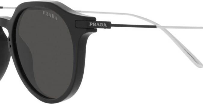 Prada Eyewear PR 12YS zonnebril met rond montuur Zwart