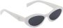 Prada Eyewear Zonnebril met ovaal montuur Wit - Thumbnail 4
