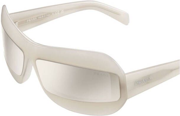 Prada Eyewear Runway zonnebril met spiegelglazen Groen
