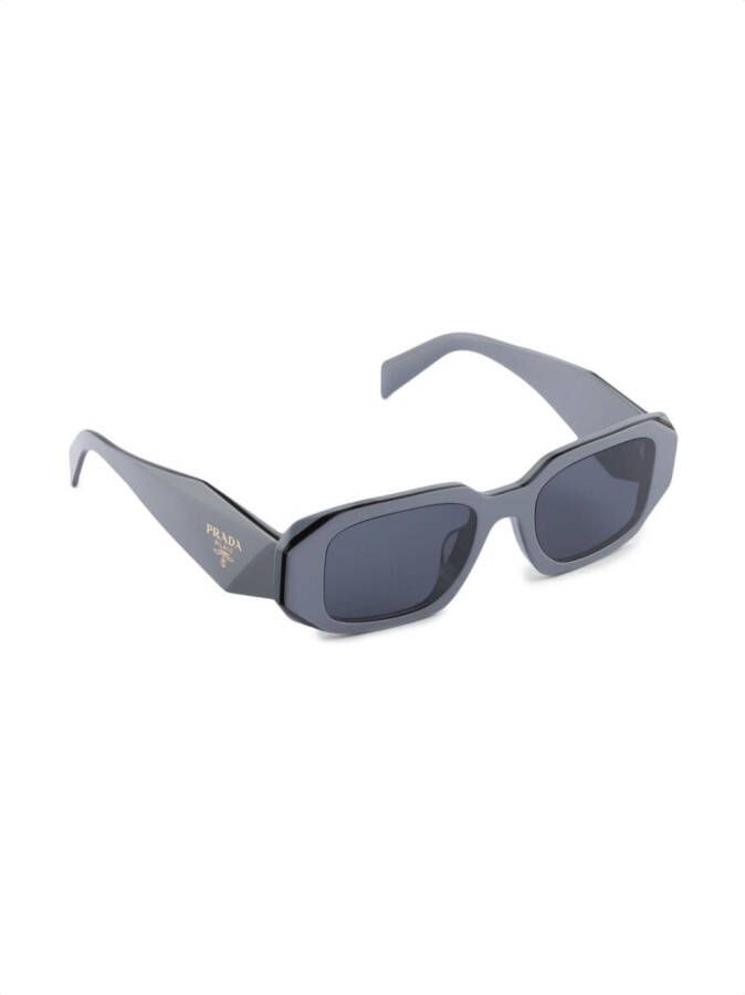 Prada Eyewear Symbole zonnebril met geometrisch montuur Blauw