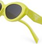 Prada Eyewear Symbole zonnebril met ovaal montuur Geel - Thumbnail 3
