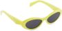 Prada Eyewear Symbole zonnebril met ovaal montuur Geel - Thumbnail 4