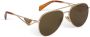 Prada Eyewear Symbole zonnebril met piloten montuur Goud - Thumbnail 2