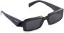 Prada Eyewear Symbole zonnebril met rechthoekig montuur Zwart - Thumbnail 2