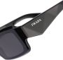 Prada Eyewear Symbole zonnebril met rechthoekig montuur Zwart - Thumbnail 4