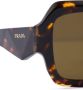 Prada Eyewear Symbole zonnebril met oversized montuur Bruin - Thumbnail 4