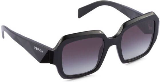 Prada Eyewear Symbole zonnebril met oversized montuur Zwart