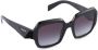 Prada Eyewear Symbole zonnebril met oversized montuur Zwart - Thumbnail 2