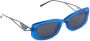 Prada Eyewear Symbole zonnebril met rechthoekig montuur Blauw - Thumbnail 2