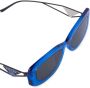 Prada Eyewear Symbole zonnebril met rechthoekig montuur Blauw - Thumbnail 4