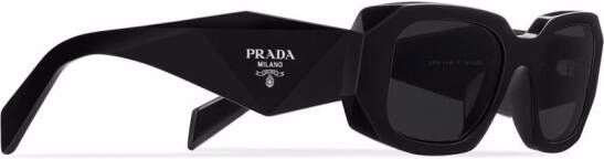 Prada Eyewear Symbole zonnebril met geometrisch montuur Grijs