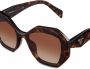 Prada Eyewear Symbole zonnebril met oversized montuur Bruin - Thumbnail 2