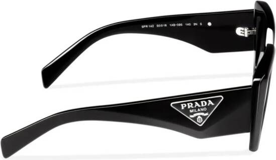 Prada Eyewear Symbole zonnebril met oversized montuur Zwart