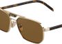 Prada Eyewear Symbole zonnebril met piloten montuur Bruin - Thumbnail 3