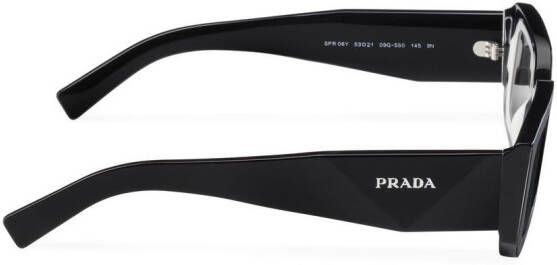 Prada Eyewear Symbole zonnebril met rechthoekig montuur Grijs