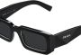 Prada Eyewear Symbole zonnebril met rechthoekig montuur Grijs - Thumbnail 3