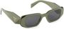 Prada Eyewear Symbole zonnebril met rechthoekig montuur Groen - Thumbnail 2