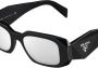 Prada Eyewear Symbole zonnebril met geometrisch montuur Zwart - Thumbnail 3