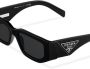 Prada Eyewear Symbole zonnebril met rechthoekig montuur Zwart - Thumbnail 3