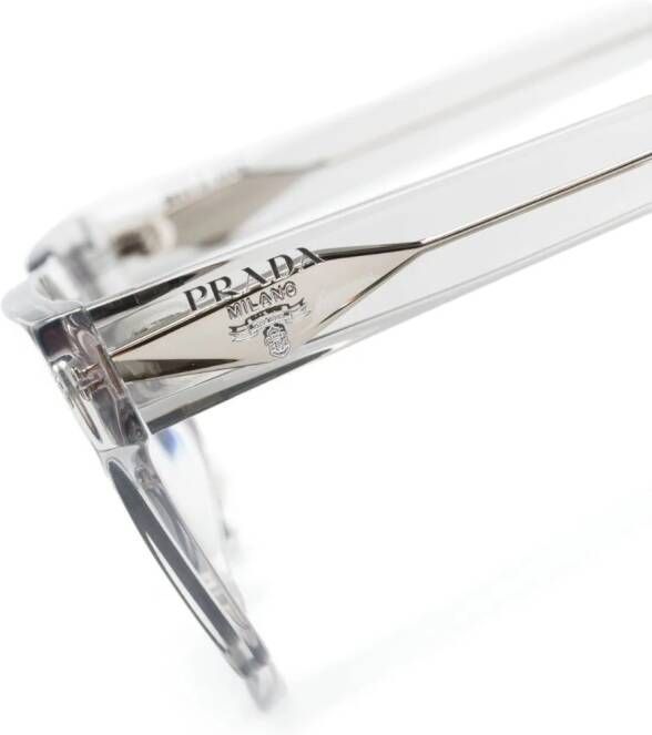 Prada Eyewear Zonnebril met vierkant montuur Grijs