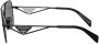 Prada Eyewear Zonnebril met logo Zwart - Thumbnail 3
