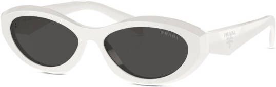 Prada Eyewear Zonnebril met cat-eye montuur Wit
